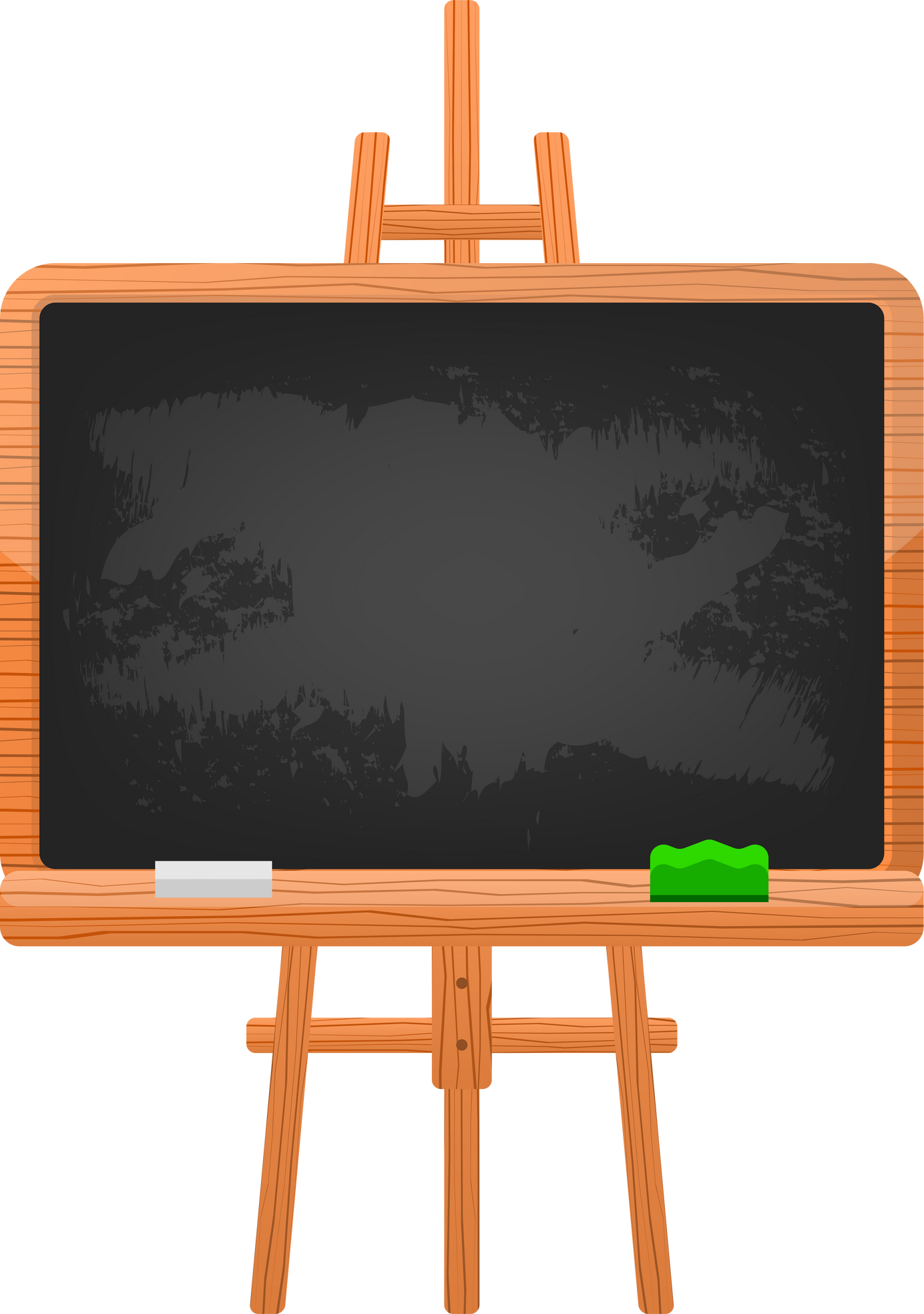 Green chalkboard. Back to school at a green school board.  .